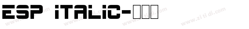 esp italic字体转换